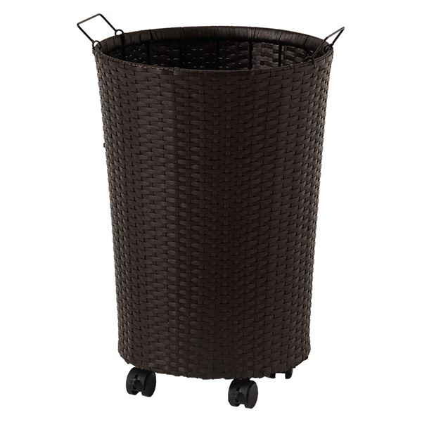 バスケットワゴン　RUD-2448 ダークブラウン【RUD-2448DBR】