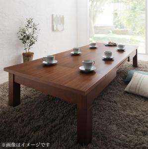 天然木ウォールナット材3段階伸長式こたつテーブル こたつテーブル単品 長方形(80×120～180cm)