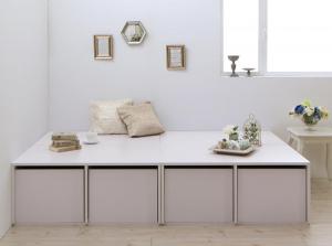 衣装ケースも入る大容量収納ベッド ベッドフレームのみ 引出し4杯 シングル 組立設置付