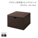 リビング収納 チェスト キャビネット タンス テレビ台 国産 収納付きデザイン美草畳リビングステージ 畳ボックス収納 60×60cm ハイタイプ