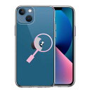 iPhone13mini 側面ソフト 背面ハード ハイブリッド クリア ケース よく見たら パンダ 小走り中 単品