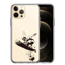 iPhone12 Pro 側面ソフト 背面ハード ハイブリッド クリア ケース スノーボード 女子2 単品