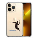 iPhone13 Pro 側面ソフト 背面ハード ハイブリッド クリア ケース バドミントン スマッシュ 単品