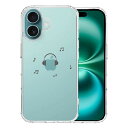iPhone16 側面ソフト 背面ハード ハイブリッド クリア ケース ヘッドフォン ヘッドホン グレー 単品