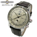 ツェッペリン ツェッペリン ZEPPELIN 100周年 記念モデル LZ1 クオーツ メンズ 腕時計 7640-1 アイボリー