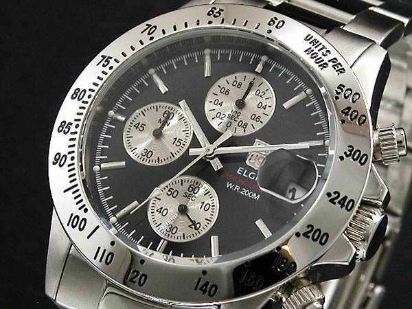 エルジン ELGIN クロノグラフ 腕時計 