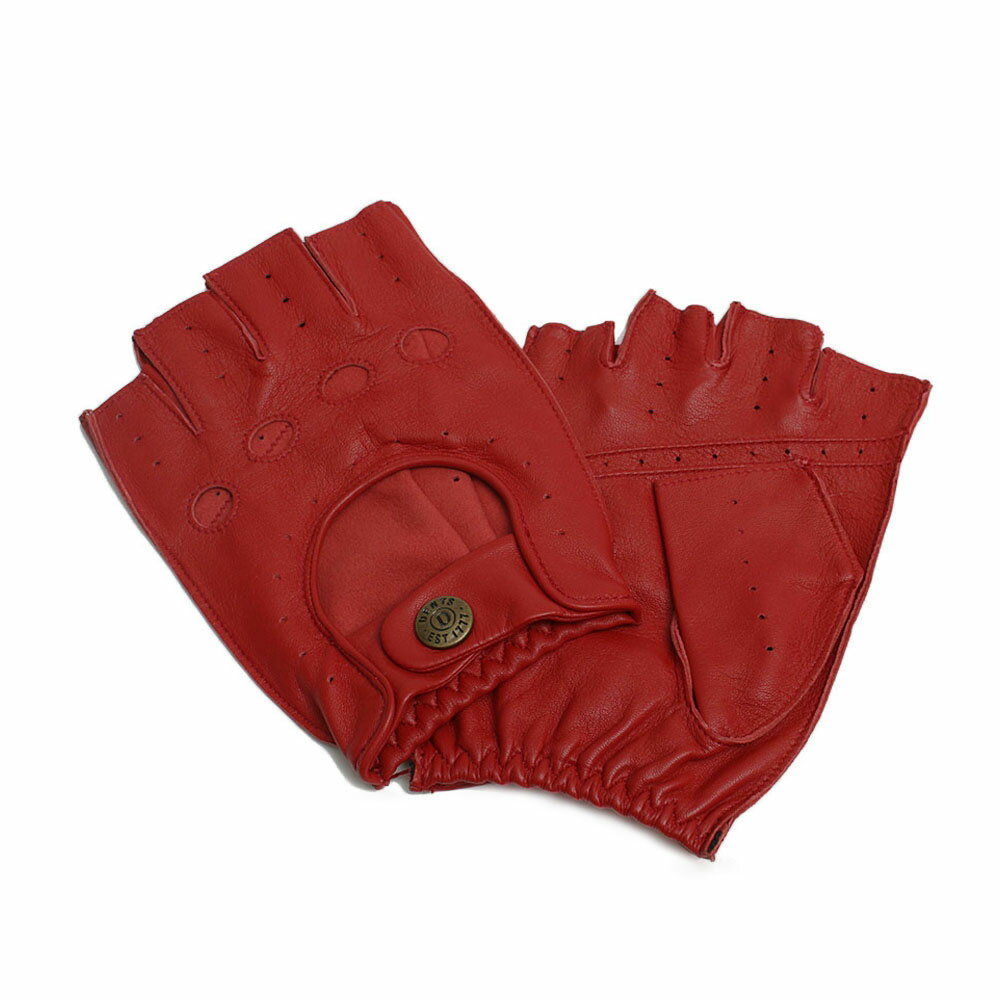 デンツ DENTS SNETTERTON 手袋 フィンガーレス グローブ 5-1009-BERRY-L メンズ レッド 手袋