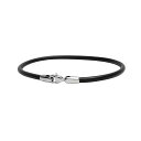 ダニエルウェリントン DANIEL WELLINGTON Leather Bracelet 2.8 Sheffield S 195mm ブレスレット DW00400709 レディース メンズ シルバー ブラック