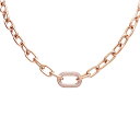 ダニエルウェリントン DANIEL WELLINGTON Crystal Link Necklace RG ネックレス DW00400571 レディース ローズ...