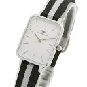 ダニエルウェリントン DANIEL WELLINGTON Quadro 20x26mm Black & Grey NATO Silver White DW001...