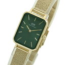 ダニエルウェリントン DANIEL WELLINGTON Quadro 20x26mm Pressed Evergold Gold Emerald DW0010...