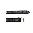 ダニエルウェリントン DANIEL WELLINGTON 替えベルト腕時計用 ラグ幅18mm dw00200041 レザー ブラック クロコダイル型押し