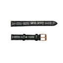 ダニエルウェリントン DANIEL WELLINGTON 替えベルト腕時計用 ラグ幅14mm dw00200143 レザー ブラック クロコダイル型押し