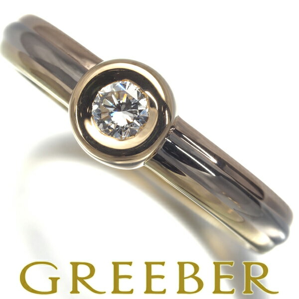 Cartier カルティエ リング ダイヤ ダイヤモンド モノストーン スリーカラー 53号 K18YG/WG/PG Diamond Ring 指輪 【中古】BLJ