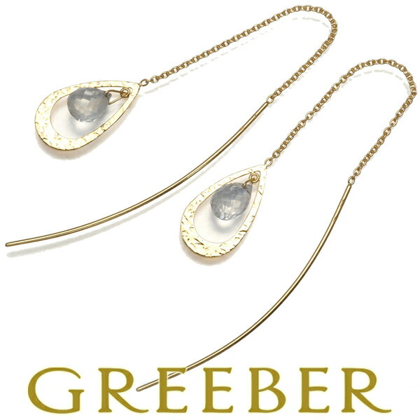 スタージュエリー ピアス クォーツ ティアドロップ アメリカン K18YG Pierce 【中古】BLJのサムネイル