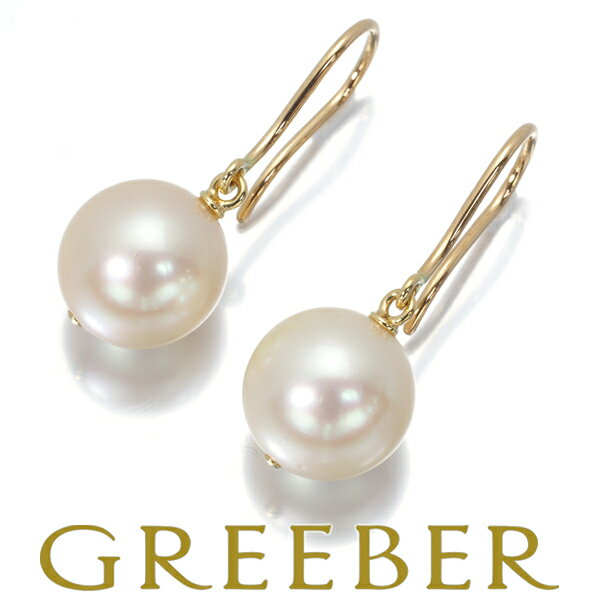 MIKIMOTO ミキモト ピアス パール 真珠 9.1mm/9.3mm アメリカンフック K18YG Pierce【中古】BLJのサムネイル