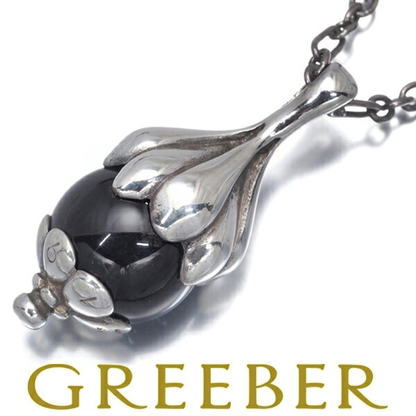  ジョージジェンセン カフリンクス シルバー×オニキス ジョージジェンセン Georg Jensen カフス カフリンクス 牛モチーフ