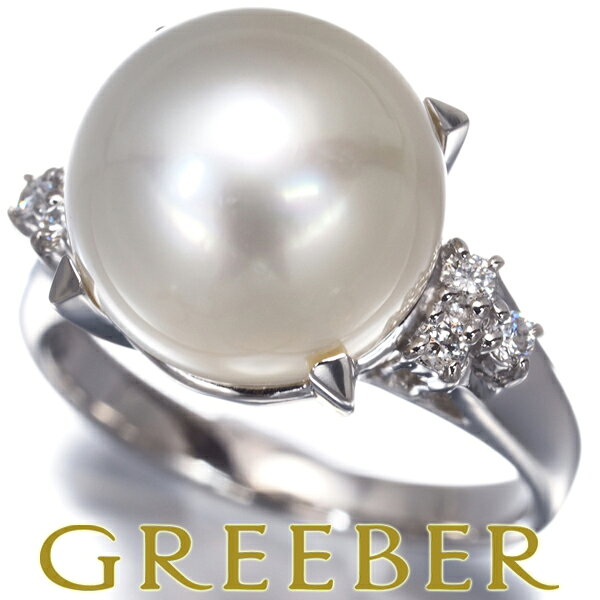 Rakuten - TASAKI タサキ リング パール 真珠 11.6mm ダイヤ ダイヤモンド 0.11ct 10号 Pt900 Pearl Ring 指輪 【中古】BLJ