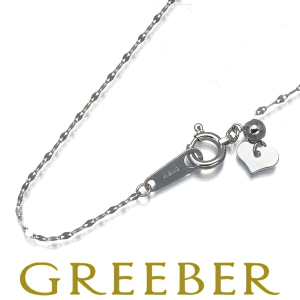 Rakuten - ペタル チェーンネックレス 45cm K18WG Necklace【中古】GENJ
