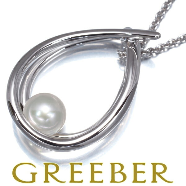 22日20時スタート！★ポイント5倍対象商品★ MIKIMOTO ミキモト ネックレス パール 真珠 8.0mm ティアドロップ シルバー Necklace【中古】BLJのサムネイル