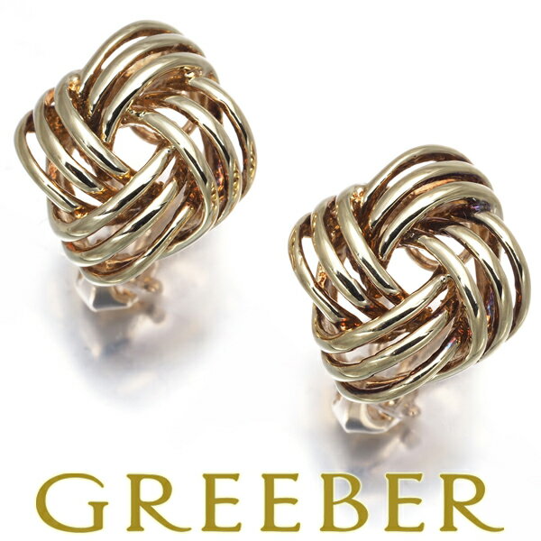Tiffany&Co. ティファニー イヤリング 編込み K14YG Earrings【中古】BLJ