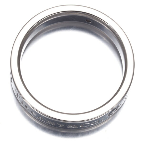 12日10時配布スタート！【要獲得！先着順最大6万円クーポン！】Tiffany&Co. ティファニー リング ダイヤ ダイヤモンド フラットバンド 3P 4mm 8.5号 Pt950 Ring 指輪 【中古】BLJ