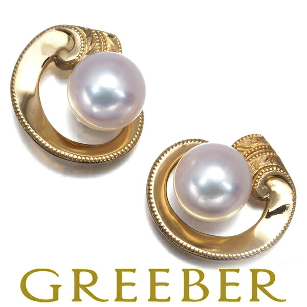 楽天市場】MIKIMOTO ミキモト パール ピアス 真珠6.7ミリ K18YG 