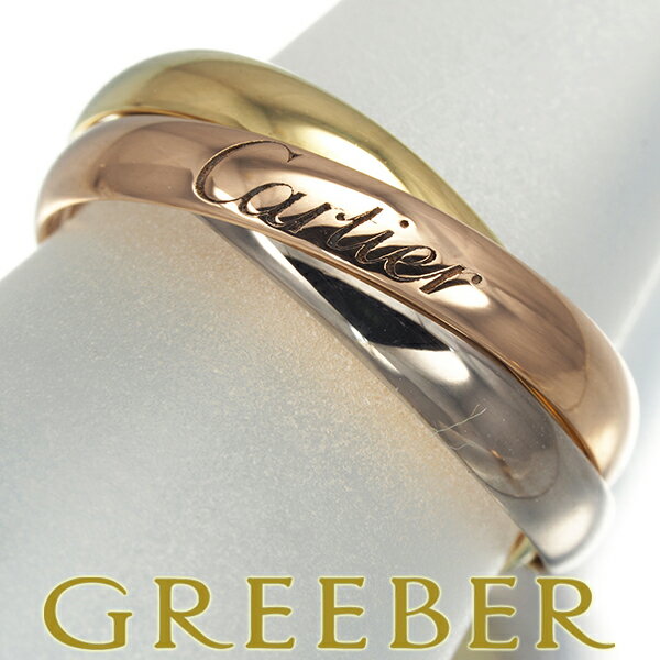 【ポイント5倍対象】【要獲得！先着順最大3万円クーポン】Cartier カルティエ トリニティリング スリーカラー SM 46号 K18YG/WG/PG 保証書 Ring 指輪 【中古】BLJのサムネイル