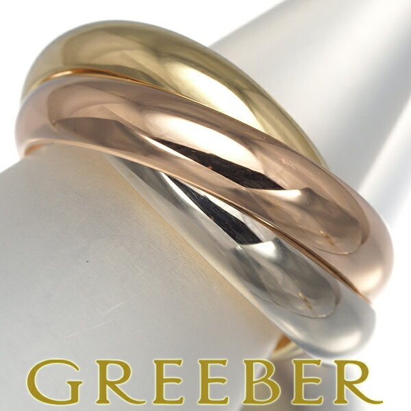 Cartier カルティエ トリニティリング スリーカラー 52号 K18YG/WG/PG Ring 指輪 【中古】BLJのサムネイル