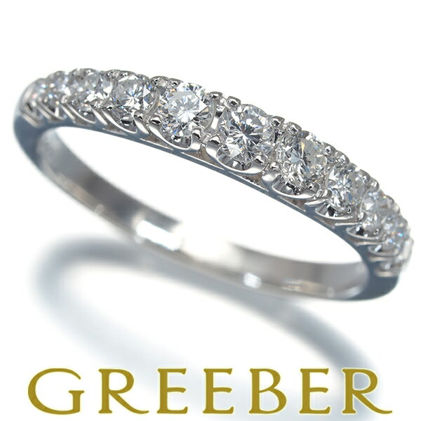 Rakuten - ダイヤ ダイヤモンド 0.50ct ハーフエタニティ リング Pt900 Ring 指輪 【中古】GENJ