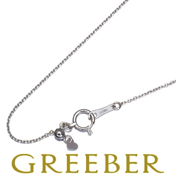Rakuten - カットアズキ チェーンネックレス 45cm K18WG Necklace【中古】GENJ