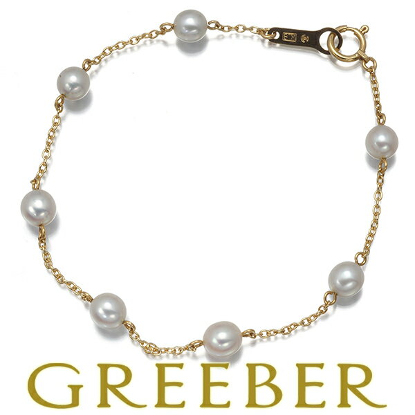 Rakuten - ★ポイント5倍対象商品★ TASAKI タサキ ブレスレット パール 真珠 5.0mm ステーション K18YG Bracelet【中古】BLJ