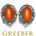 Georg Jensen ジョージジェンセン イヤリング 琥珀 コハク ヘリテージ 1995 シルバー 925 Earrings 【中古】BLJ(4)