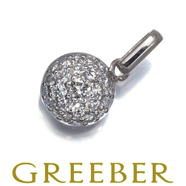 Rakuten - ダイヤ ダイヤモンド 0.56ct パヴェ ラウンド ペンダント トップ Pt900 Pendant【中古】GENJ
