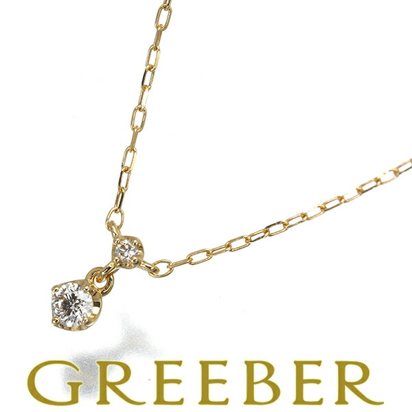 Rakuten - 4℃ ネックレス ダイヤ ダイヤモンド K18YG Necklace【中古】BLJ/GENJ