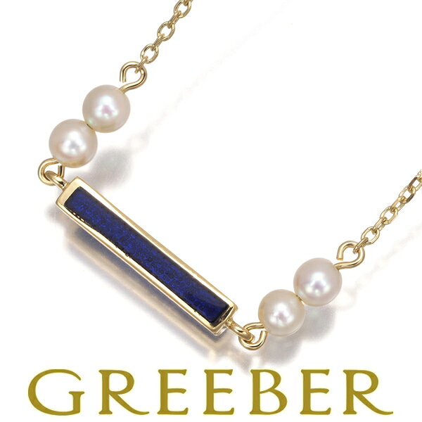 14日10時スタート！【要獲得！先着順最大4万円クーポン！】MIKIMOTO ミキモト ネックレス パール 真珠 3.5mm チョーカー K18YG エナメル Necklace【中古】BLJ