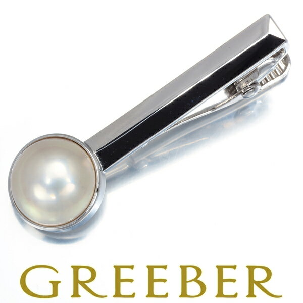 【1日(金)0時スタート!先着順最大3万円クーポン】タサキ ネクタイピン パール マベ真珠 13.2mm シルバー 【中古】BLJ