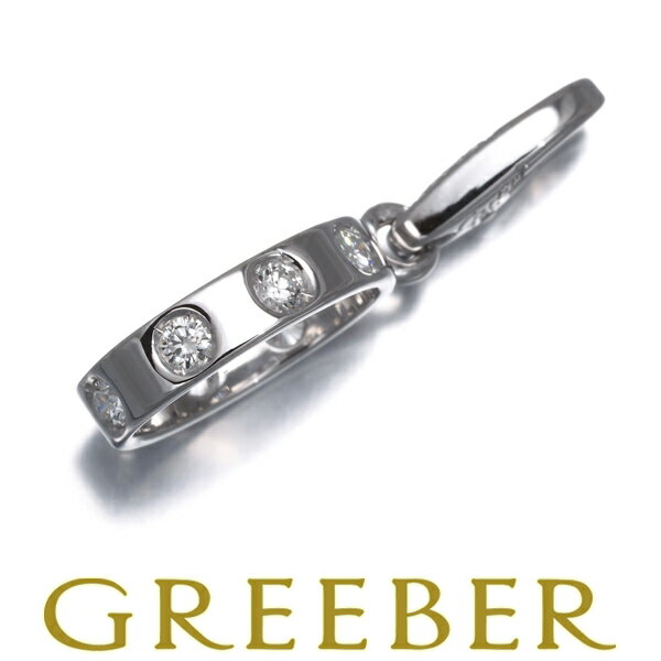 Rakuten - 22日20:00スタート！★ポイント5倍対象商品★ Cartier カルティエ ラブ ペンダント トップ ダイヤ ダイヤモンド 7P チャーム K18WG Pendant【中古】BLJ