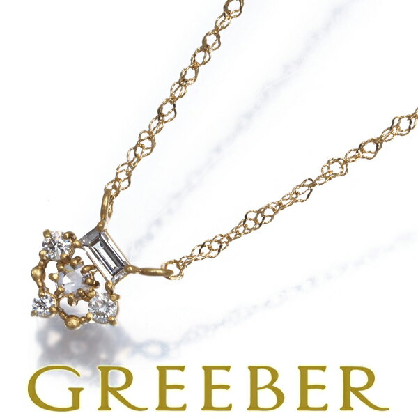 Rakuten - ダイヤ ダイヤモンド 0.11ct 3種カット ネックレス K18YG Necklace【中古】GENJ