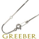 【要獲得!先着順最大3万円クーポン!】ベネチアン チェーンネックレス 40cm K18WG Necklace 【中古】GENJ(4)