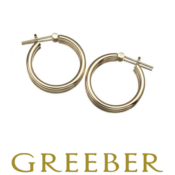 フープピアス ラウンド K18YG 2×20mm 1.2g 【新品】 /SZF