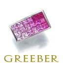 ★ポイント5倍対象商品★ ピンクサファイア 1.52ct ダイヤ ダイヤモンド 0.01ct グラデーション ミステリー ペンダント トップ K18WG Pendant【中古】GENJ