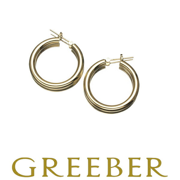 フープピアス ラウンド K18YG 3×25mm 1.7g 【新品】 /SZF