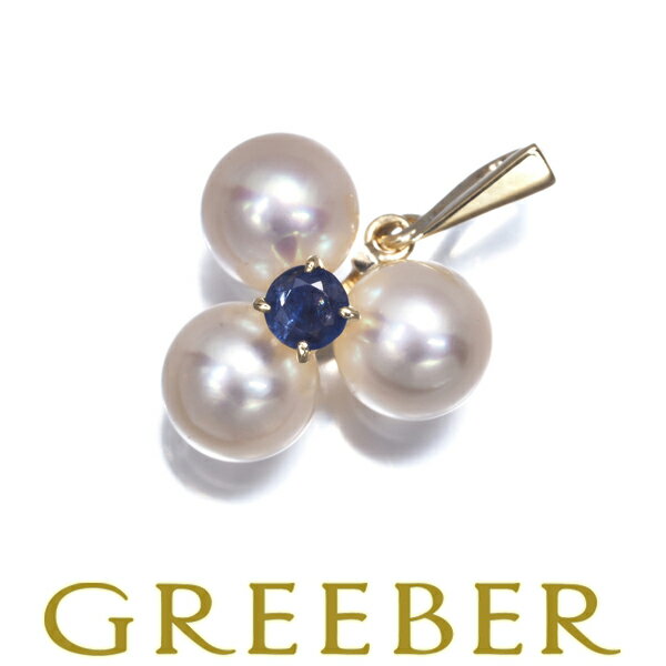 Rakuten - MIKIMOTO ミキモト ペンダント トップ パール 真珠 6.3mm サファイア K14YG Pendant【中古】BLJ