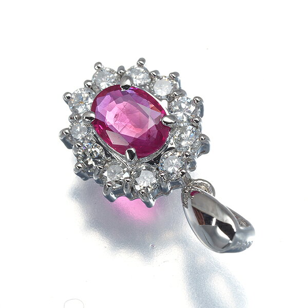 【要獲得！先着順最大3万円クーポン！】ルビー 0.46ct ダイヤ ダイヤモンド 0.36ct...
