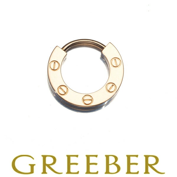 Cartier カルティエ ラブピアス シングル フープ 片耳 K18PG 保証書【中古】BLJのサムネイル