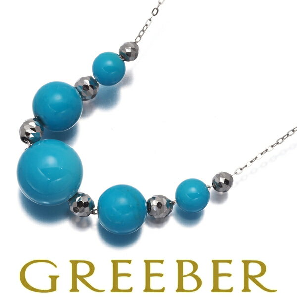 Turquoise - ターコイズ トルコ石 ネックレス Pt999 ソーティング Necklace【中古】GENJ