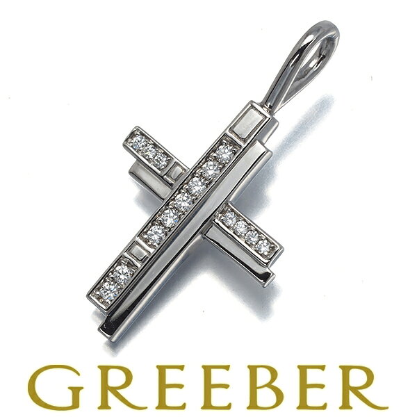 HARRY WINSTON ハリーウィンストン ペンダント トップ ダイヤ ダイヤモンド トラフィッククロス Pt950 Pendant【中古】BLJ
