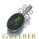 ★ポイント5倍対象商品★ オパール 4.34ct ダイヤ ダイヤモンド 0.07ct ペンダント トップ K18WG ソーティングPendant 【中古】GENJ