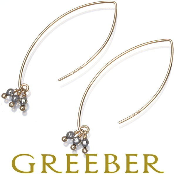 Rakuten - ココシュニック ピアス ミラーボール フリンジ フック K10YG/WG Pierce【中古】BLJ/GENJ